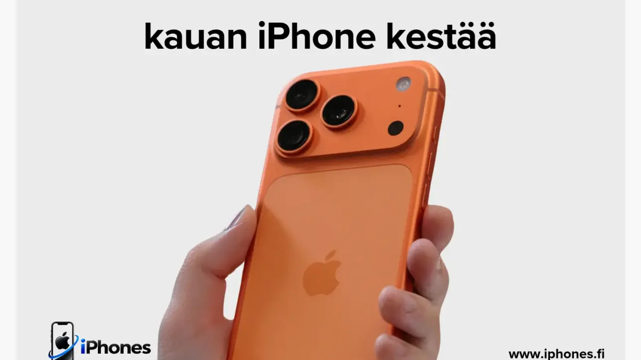kauan iPhone kestää