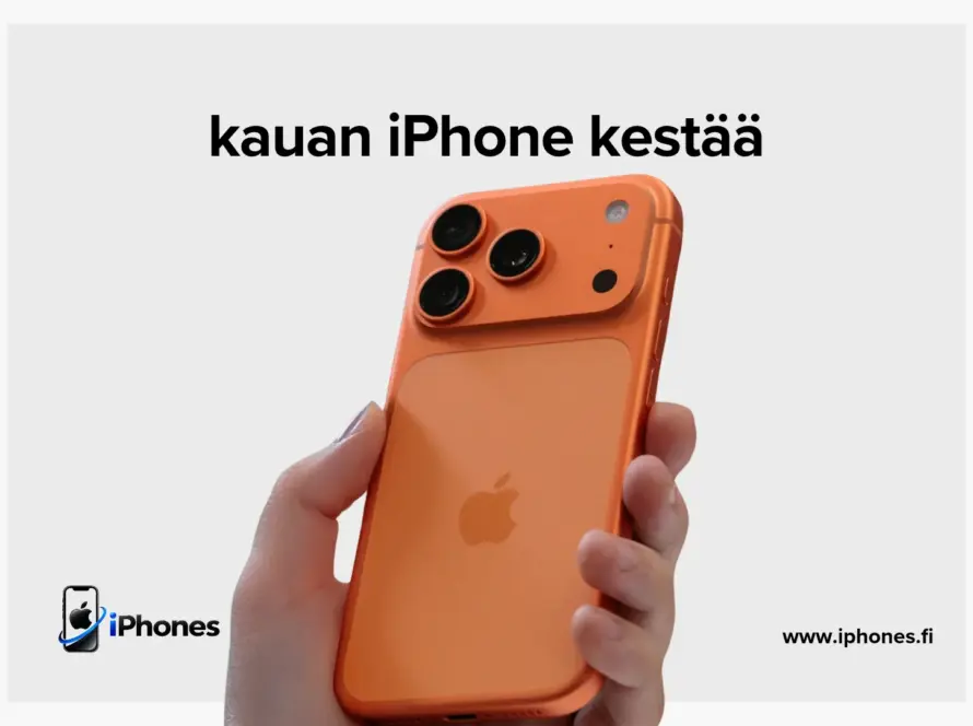 kauan iPhone kestää
